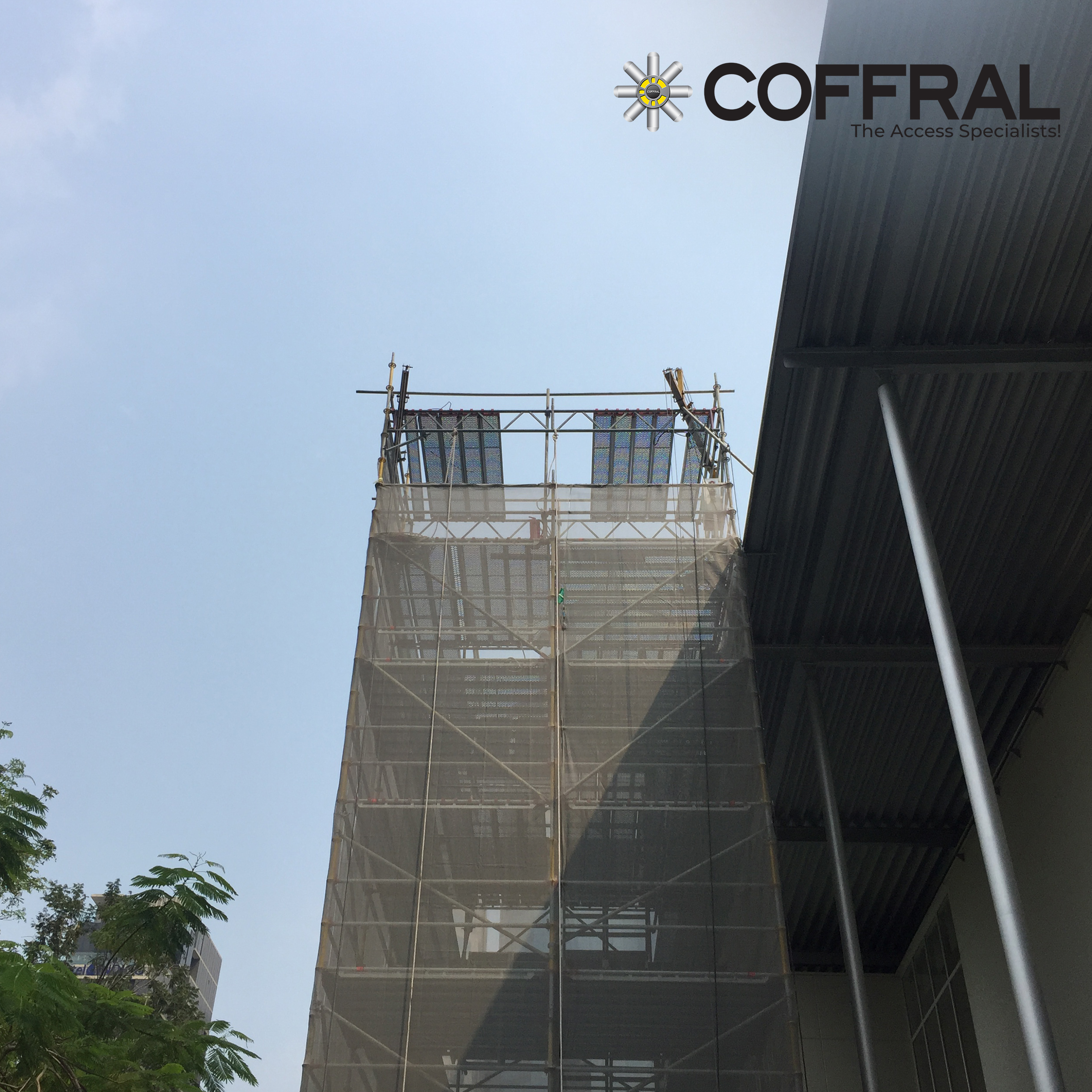 Netherland embassy used our Industrial Ringlock Scaffold system.