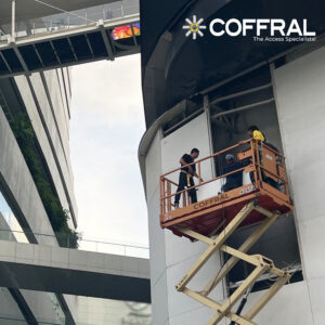 The EmQuartier shopping mall in Bangkok project by COFFRAL ASIA utilized AWP Boom lifts and Scissor lifts